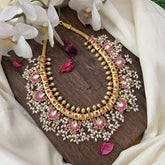 Vriksham unique Jadau Kundan Guttapusalu Neckpiece-J2971